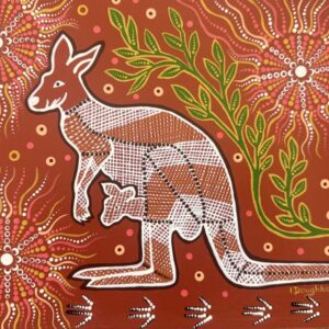 Kangaroo - Painting - Irene Bowyer