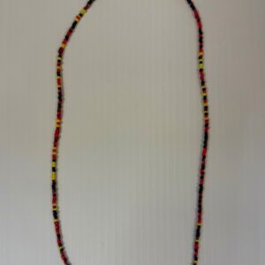 Necklace red black yellow sead beads - Jewellery Unique - Leilani Hale