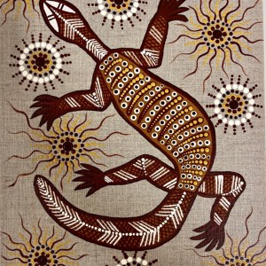 Goanna On Linen