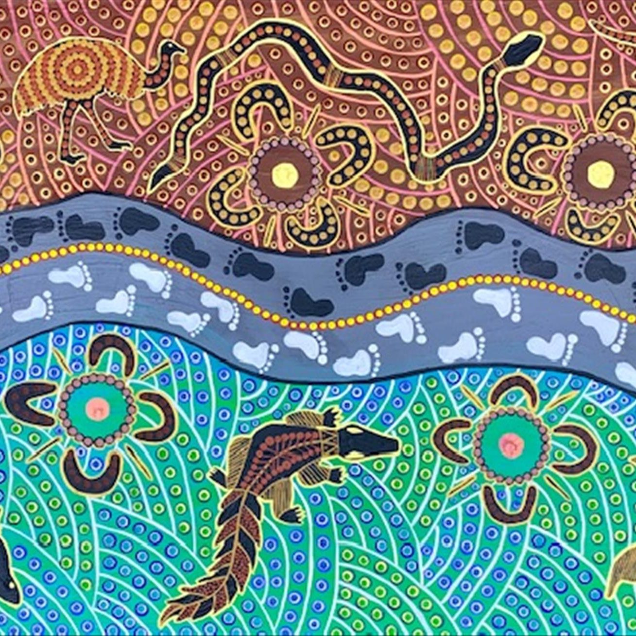 Land and Sea - Painting - Lauren  Bowyer